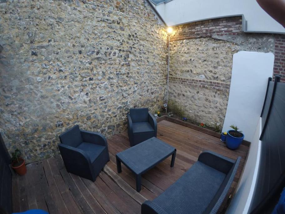 Gite Le Fisk A 2 Pas De La Mer Villa Fécamp Exteriör bild